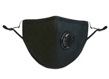Load image into Gallery viewer, Highly Breathable Black one Valve Cotton Mask - PRL Co in Los Angeles
