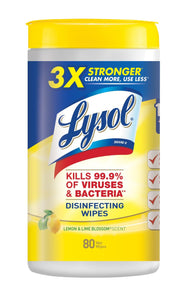 Lysol Disinfecting Antibacterial Wipes - Clean More Use Less